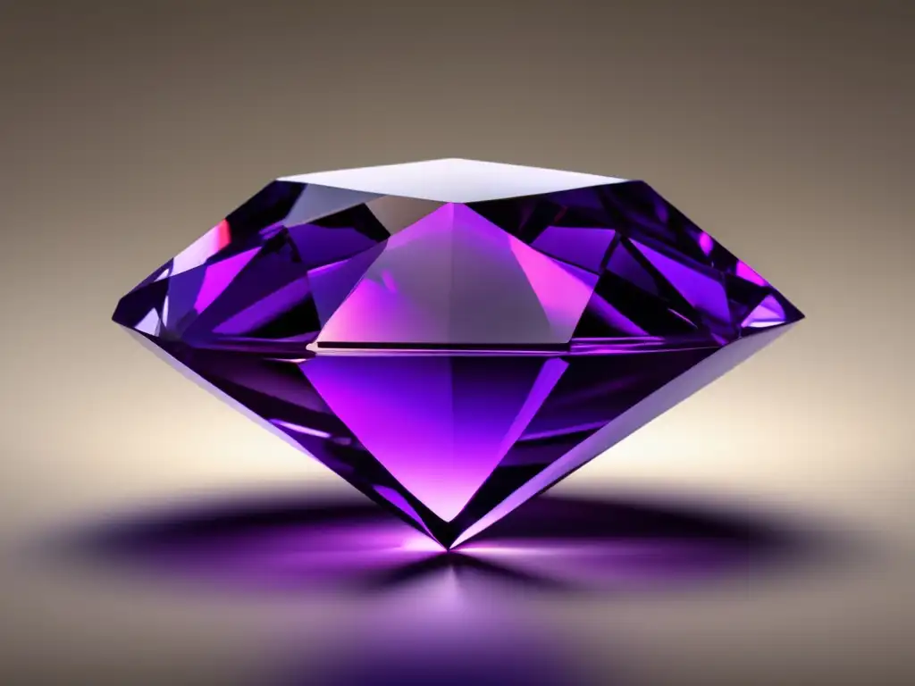 Amatista en estilo minimalista y moderno Hermosa amatista: historia y significado de gemas antiguas