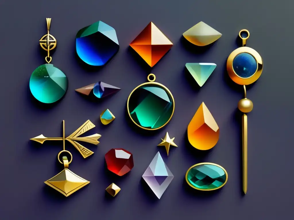 Amuletos y talismanes artísticos Amuletos y talismanes en la Wicca: una colección artística de símbolos y detalles que revelan su historia y significado