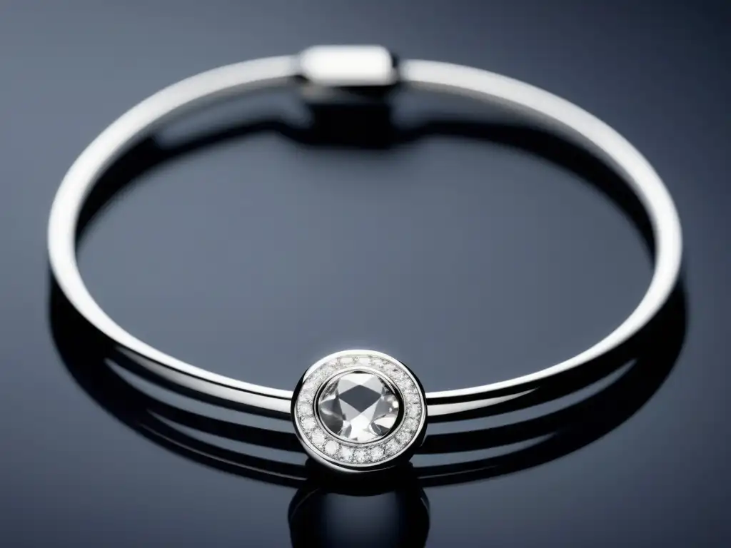 Pulsera de plata minimalista con diamante brillante: Inversión en joyería: desmitificando creencias