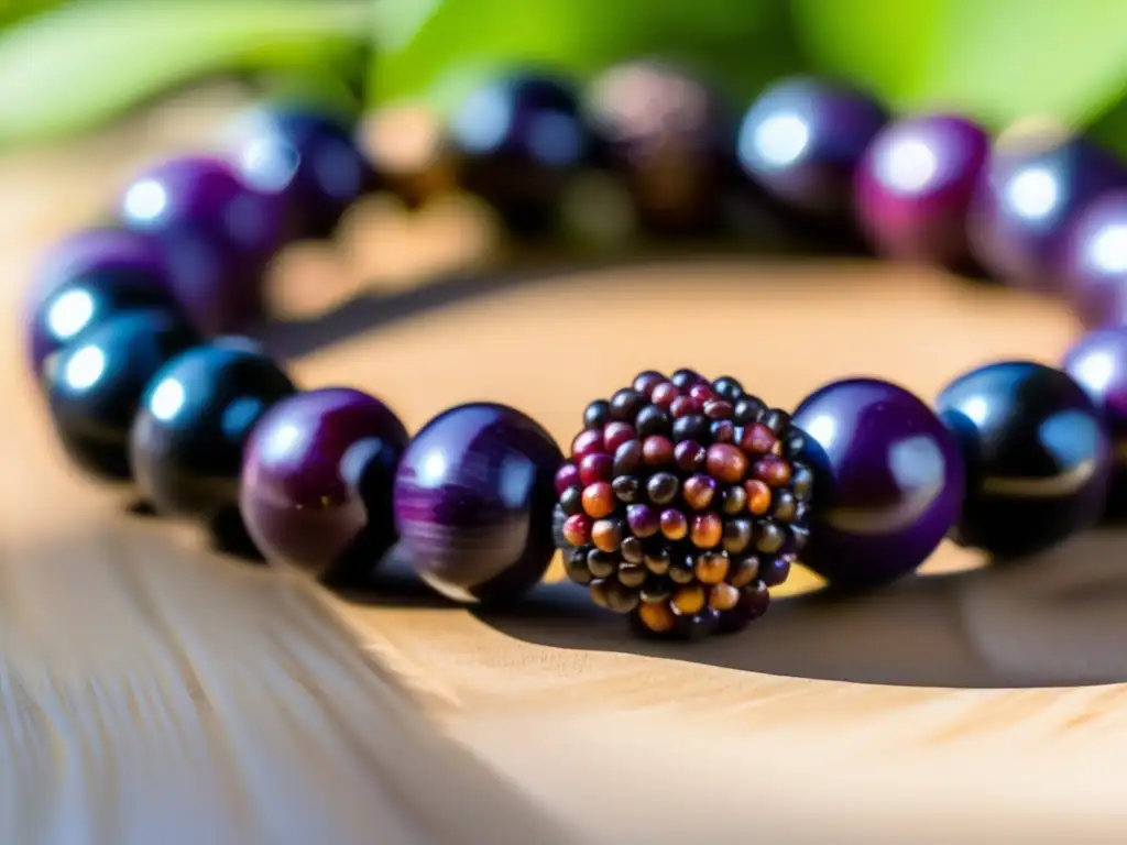 Pulsera de semillas de açaí: artesanía intrincada y belleza natural en la joyería de la Amazonía