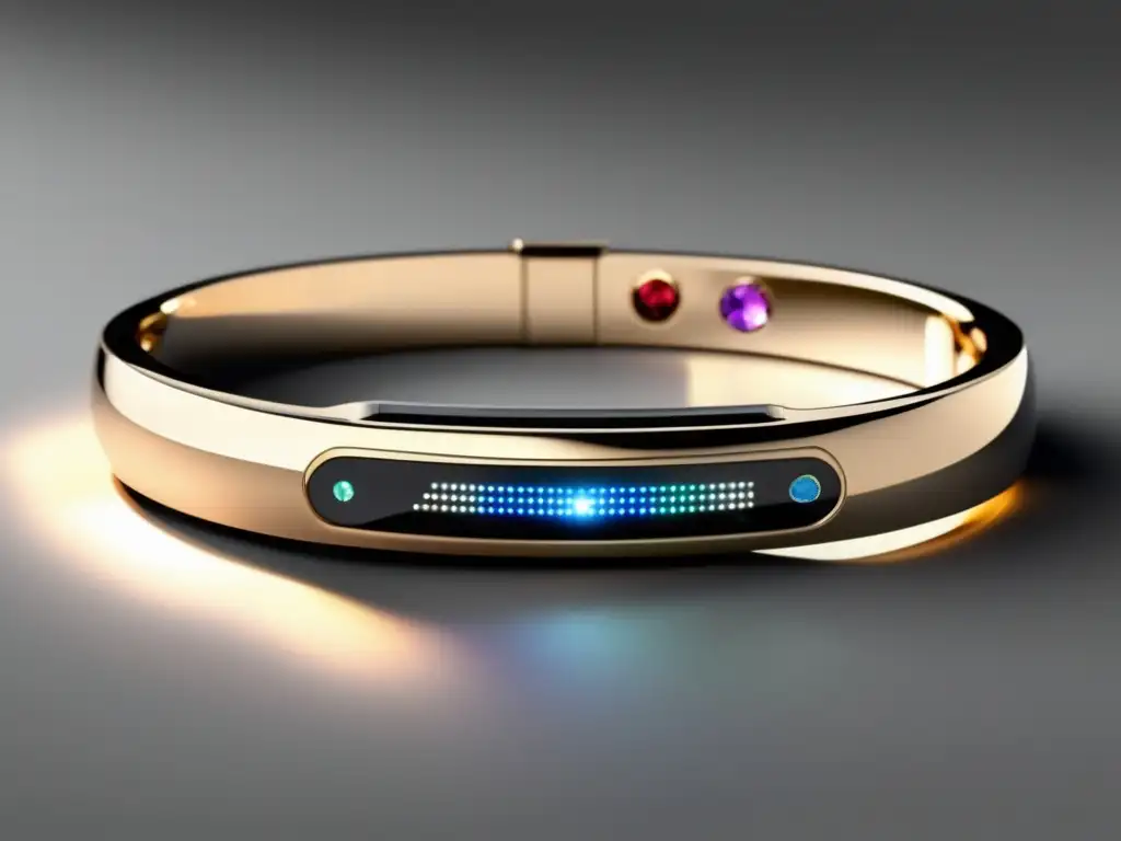 Pulsera inteligente con IA, joyería contemporánea y wearables