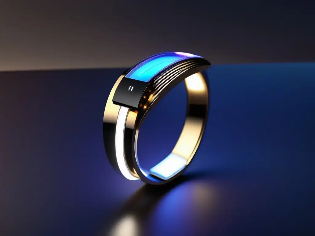 Joyería inteligente: tendencias y tecnología, pulsera de metal y vidrio con luces LED y conexión inalámbrica