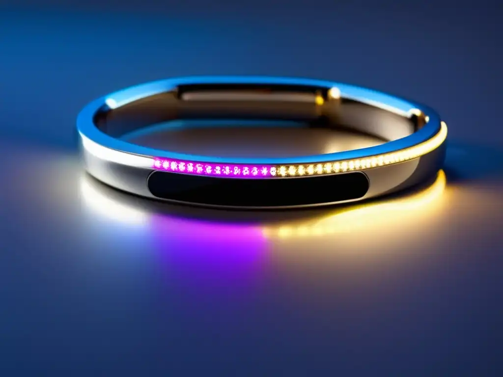 Pulsera inteligente de diseño moderno y elegante con luces LED y funciones de salud