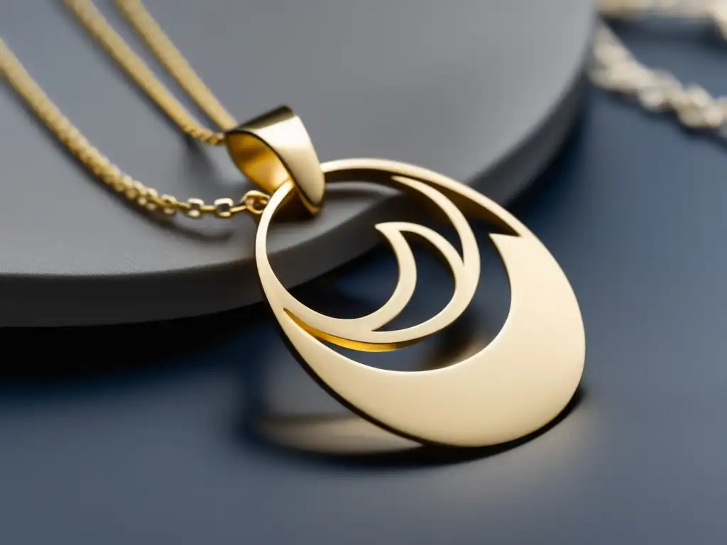 Joyería griega antigua contemporánea con estilo de oro minimalista