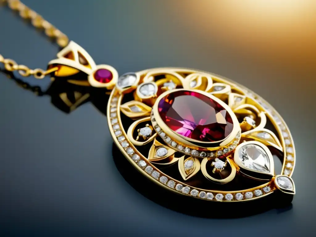 Técnicas de restauración de joyas antiguas: Detallada imagen del collar antiguo restaurado, con artesanía e detalles exquisitos