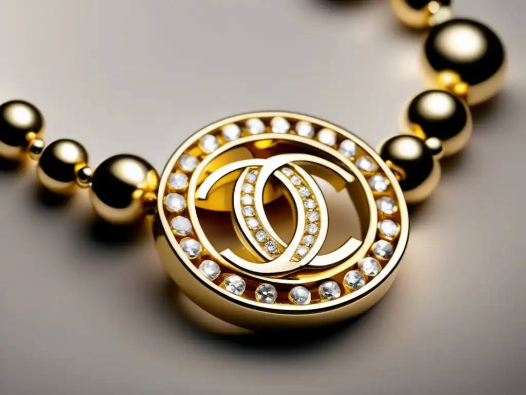 Historia y evolución de la joyería: Collar Chanel con perlas, diamantes y logo doble C