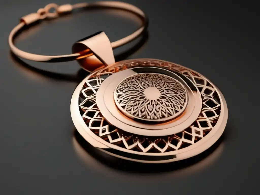 Joyería moderna de cobre con collar elegante Historia del uso del cobre en la joyería: Collar de cobre minimalista destaca la revalorización del metal precioso en la joyería contemporánea