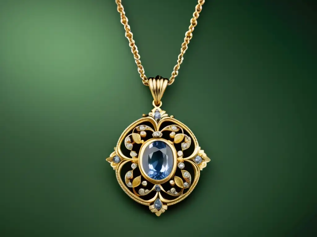 Técnicas de restauración joyería antigua: delicada belleza de un collar vintage restaurado con precisión