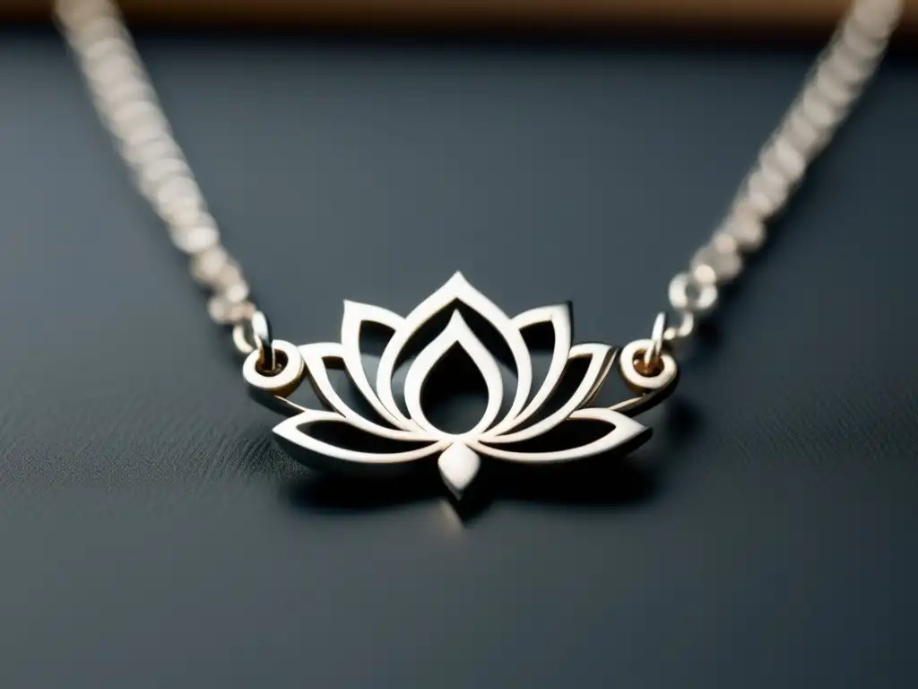 Historia joyas antiguas Asia, collar plata lotus, diseño minimalista, tradición y modernidad en joyería asiática