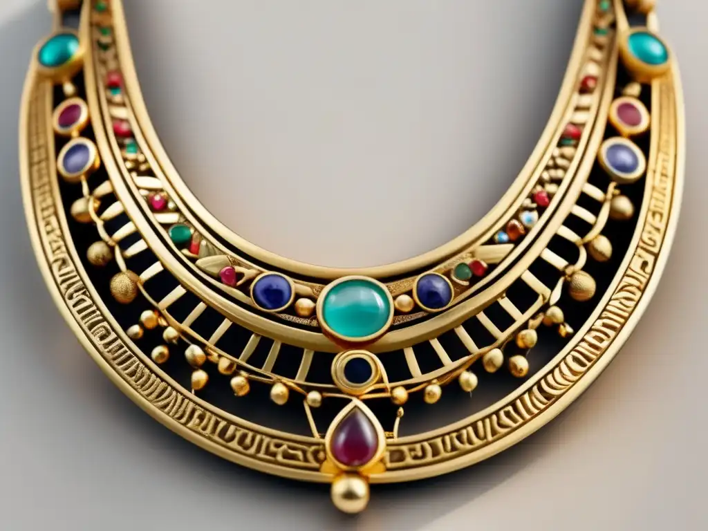 Collar de oro antiguo de Egipto: historia y evolución de la joyería