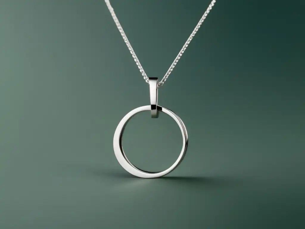 Collar ecológico de diseño minimalista Importancia ambiental del platino en joyería