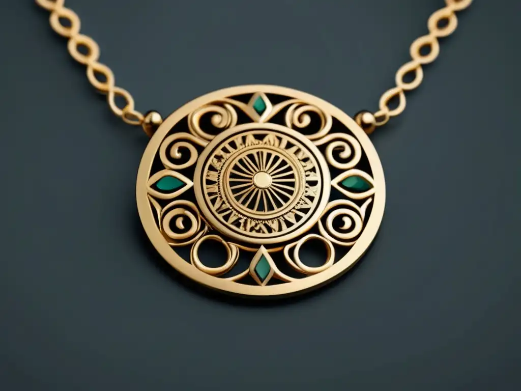 Collar minimalista con colgante prehistórico Anillo de alta gama con diseño minimalista y adornos prehistóricos, de oro o platino