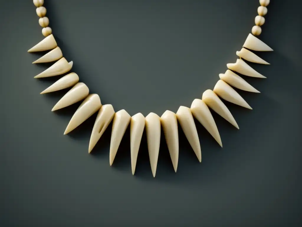 Collar prehistórico: evolución joyería con huesos y dientes