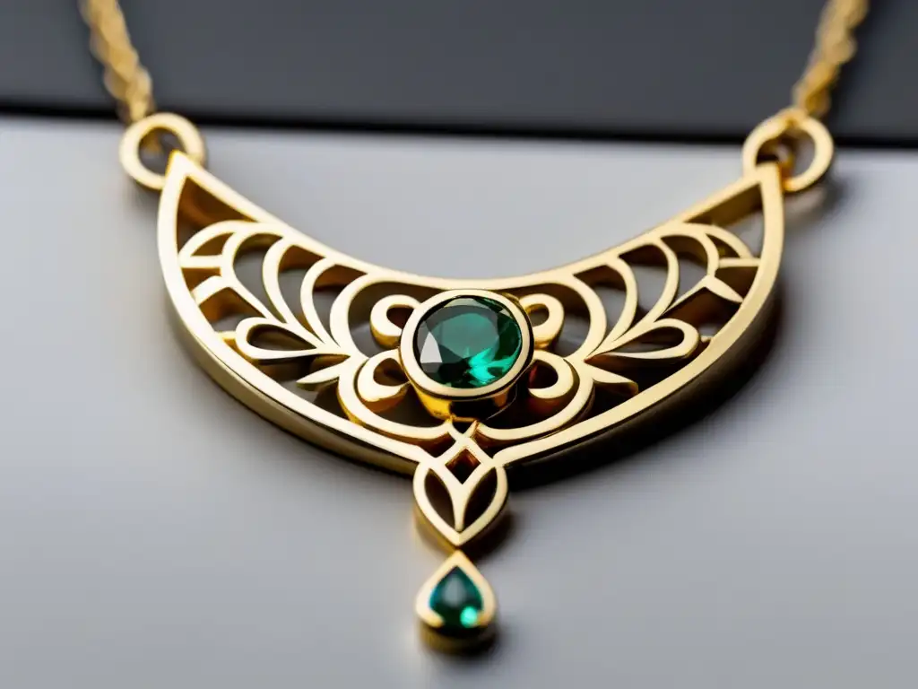 Collar de oro contemporáneo con gemas: historia y evolución de la joyería