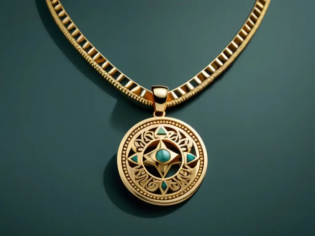 Joyería de oro en la historia: collar Inca elegante