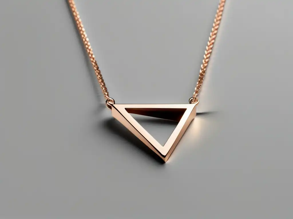 Joyería contemporánea: collar minimalista en plata y oro rosa