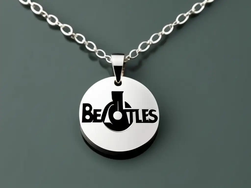 Collar plata minimalista inspirado en Beatles