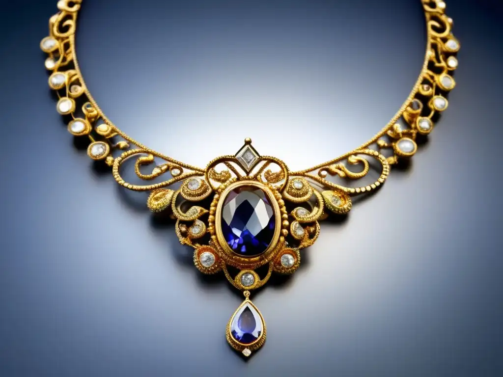 Collar renacentista con detalle exquisito Joyería renacentista con detalle y artesanía excepcionales - Historia joyería evolución moda