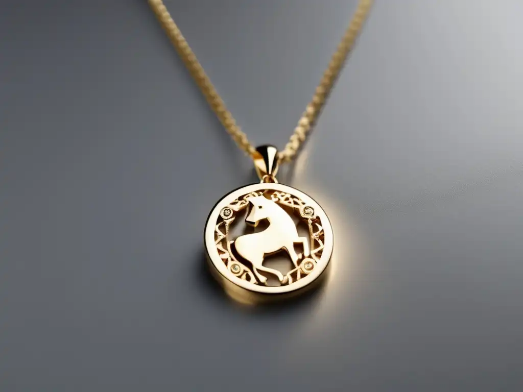 Influencia zodiacal en joyas: collar minimalista con símbolo zodiacal