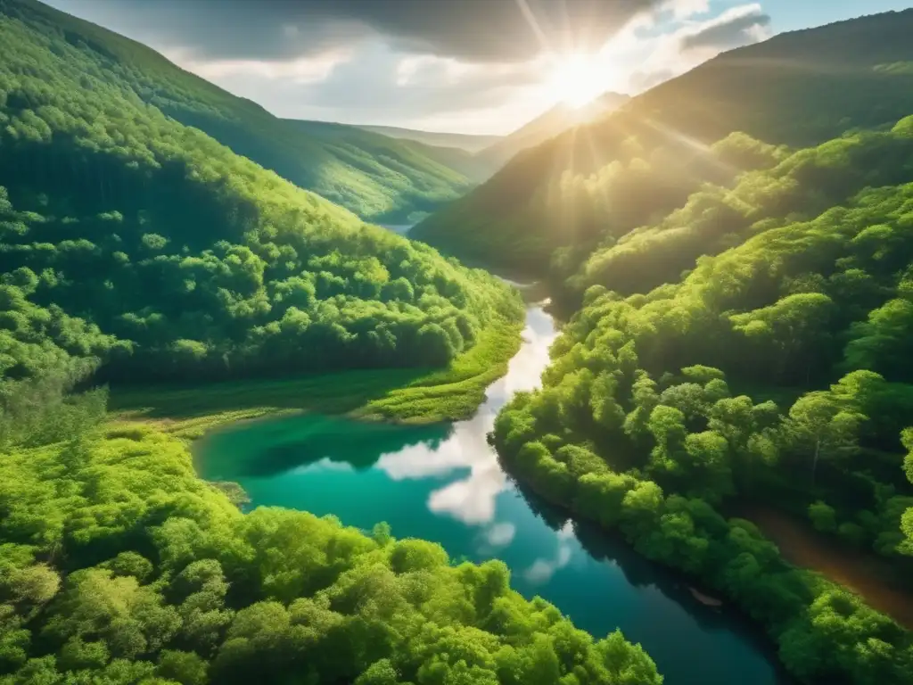 Contraste entre paisaje natural y mina: Impacto ambiental de la minería de gemas