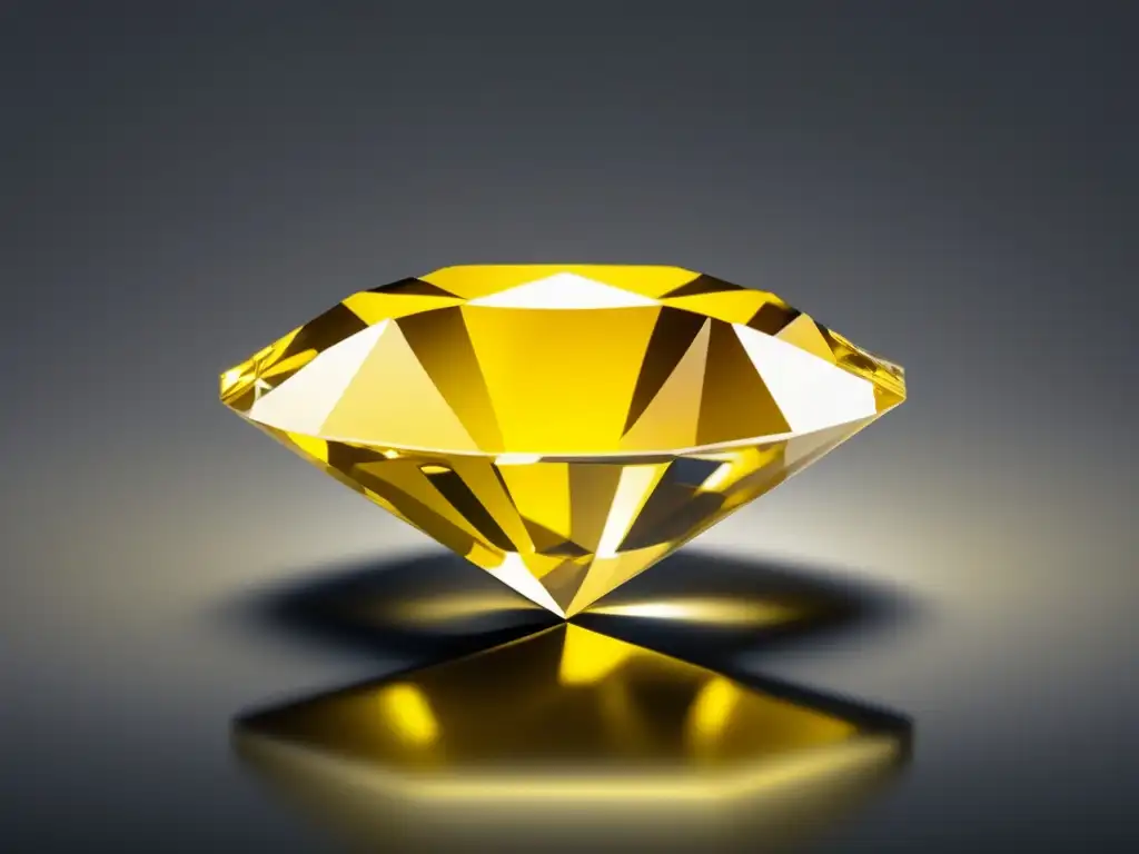 Diamante amarillo: historia y evolución - Lujo y elegancia en una imagen minimalista y moderna