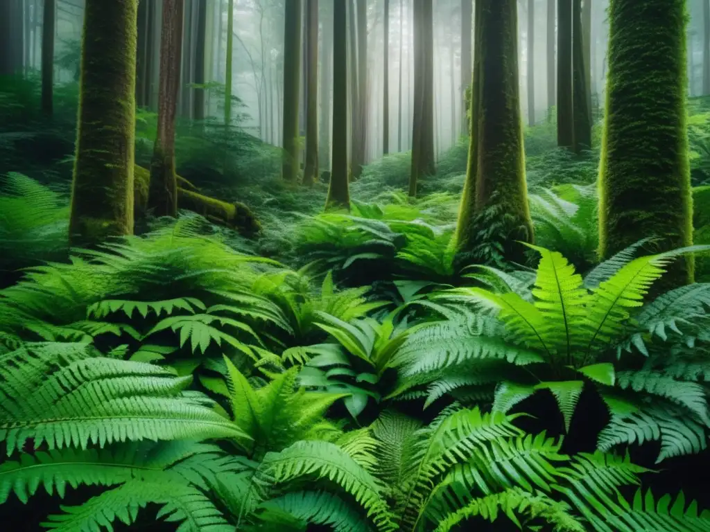 Joyería de helechos: Biodiversidad y belleza en un bosque encantador