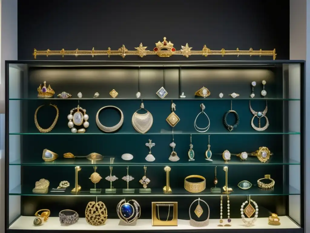 Exhibición moderna de joyas históricas: Conservación joyas históricas actualidad