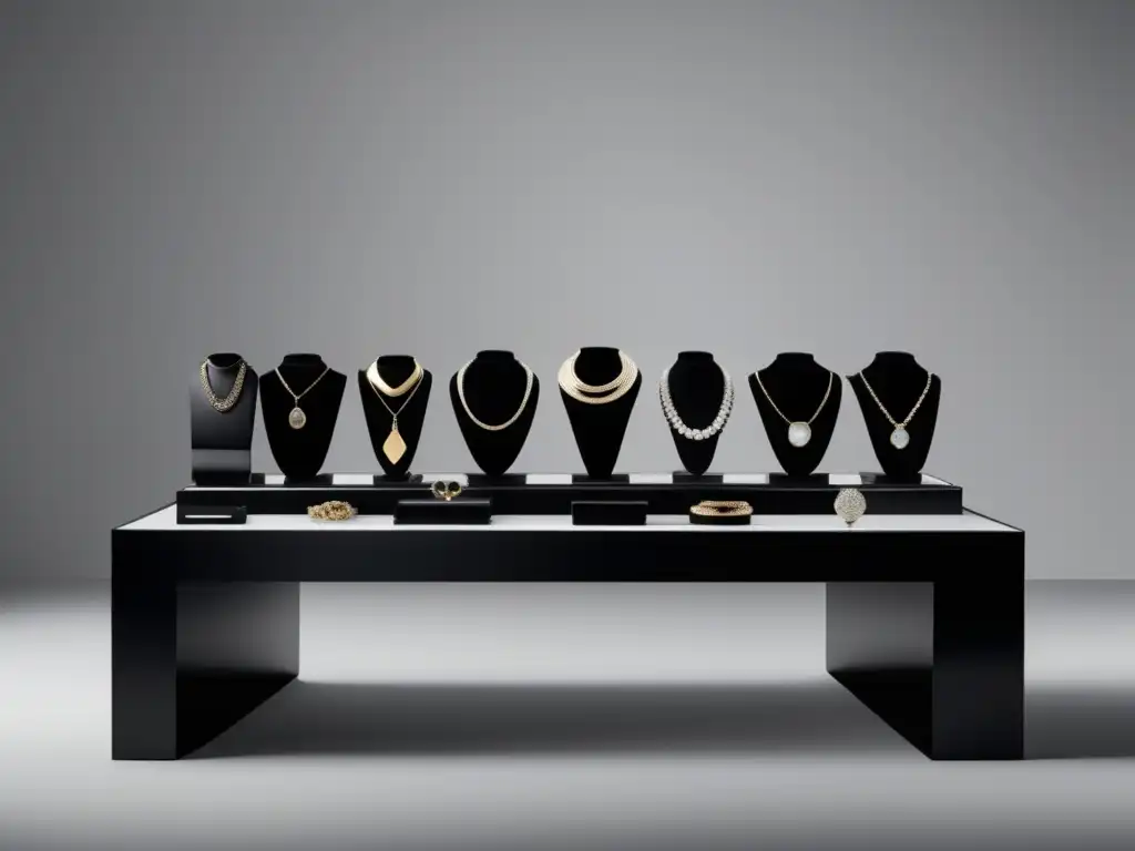 Historia y evolución de la joyería: Las joyas de Balenciaga en un elegante display moderno