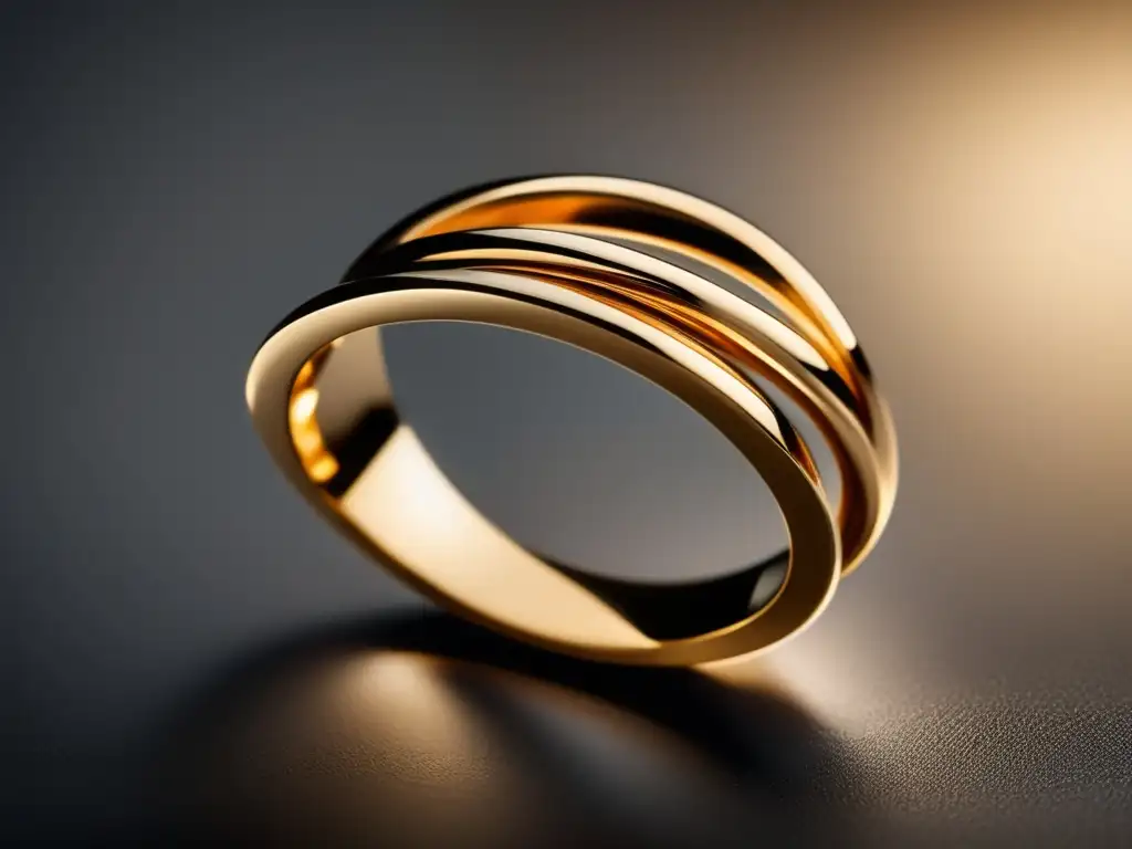 Técnicas innovadoras joyería contemporánea: Detalles exquisitos y diseño moderno de una joya contemporánea iluminada suavemente