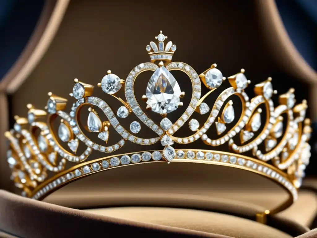 Historia joyería británica contemporánea: Tiara diamantes reales, arte regio y sofisticación