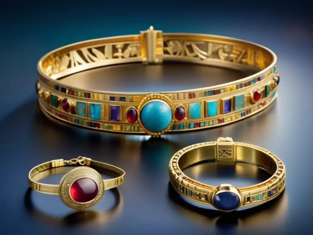 Evolución de la joyería en la Alta Costura: Tres piezas de joyería de oro, plata y perlas, inspiradas en las civilizaciones de Egipto, Grecia y Roma