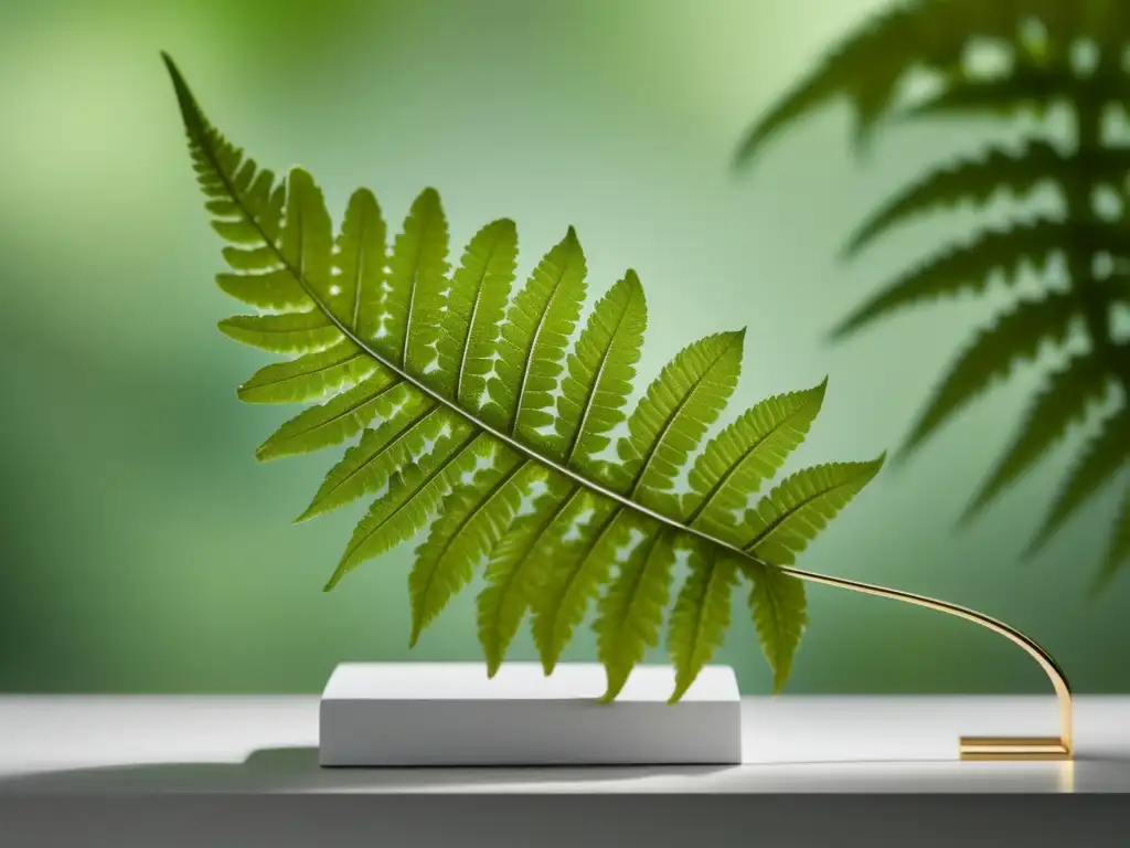 Joyería de helecho en soporte blanco Joya de hoja de helecho: Historia y evolución