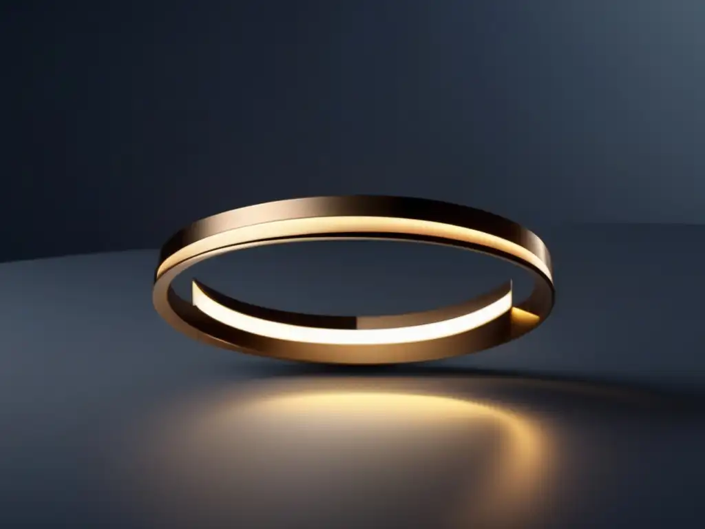 Tendencia joyería contemporánea LED: imagen 8k ultradetallada de elegante joya minimalista con luces LED