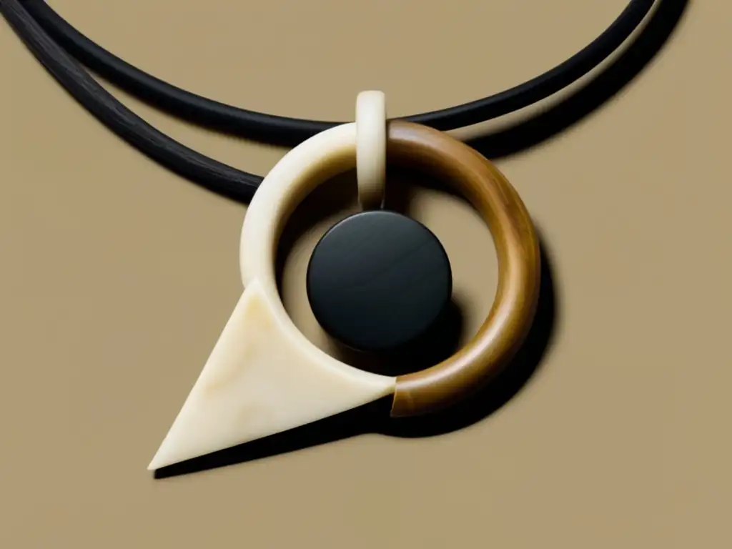 Influencia de joyería prehistórica en diseño moderno: collar minimalista con grabados inspirados en símbolos antiguos