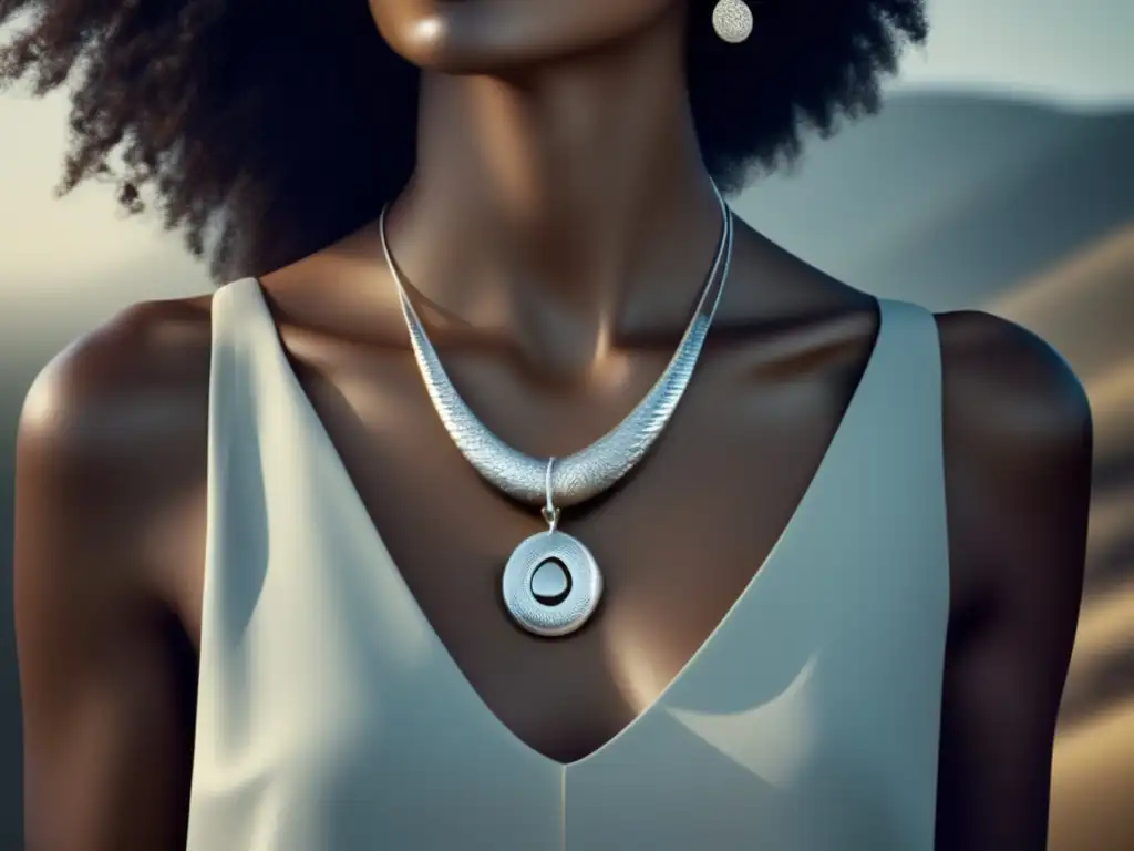 Influencia cultural joyería prehistórica: collar plata prehistórico reinterpretado en joya moderna