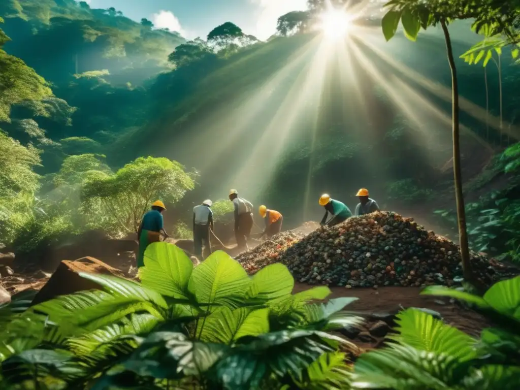 Extracción responsable de piedras preciosas en armonía con la naturaleza