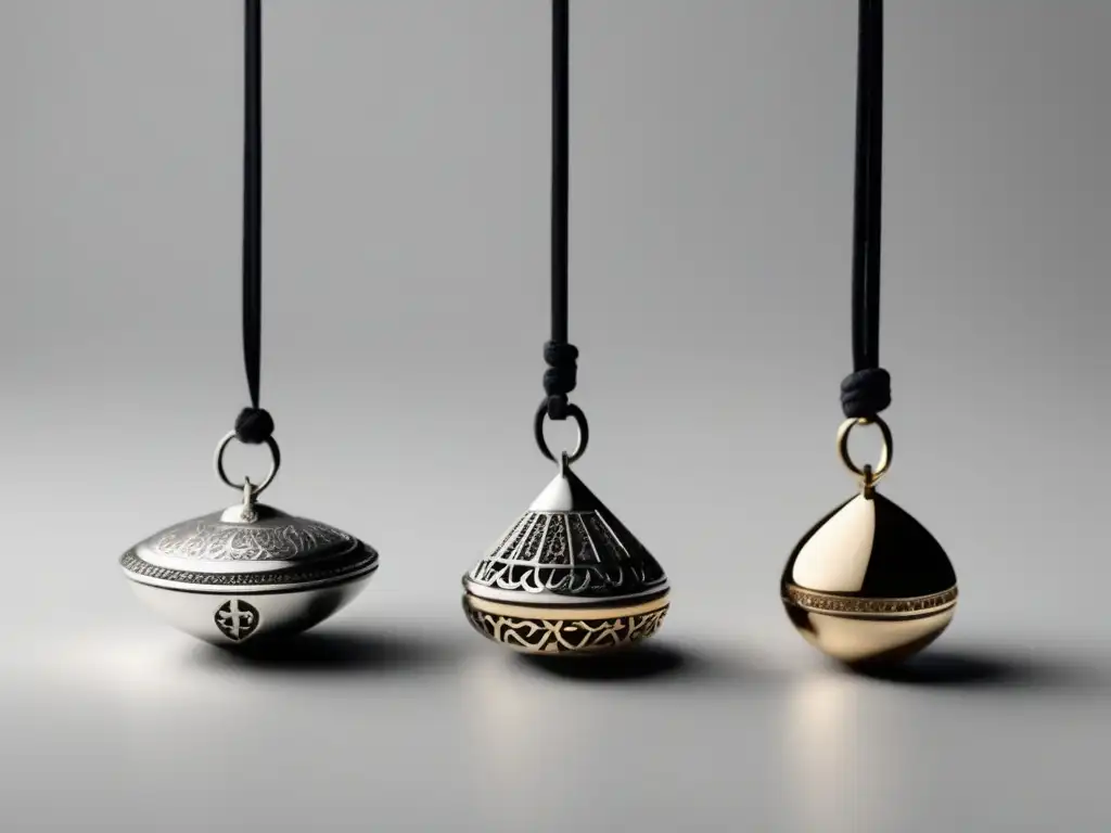 Amuletos Medio Oriente: Diseño minimalista con el ojo de Horus, árbol de la vida y mano de Fátima