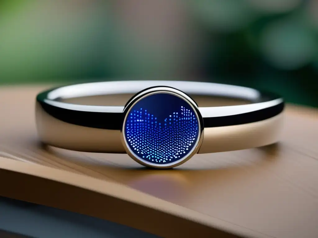 Joyería inteligente: pulsera de plata con pantalla táctil, monitor de ritmo cardíaco y diseño elegante