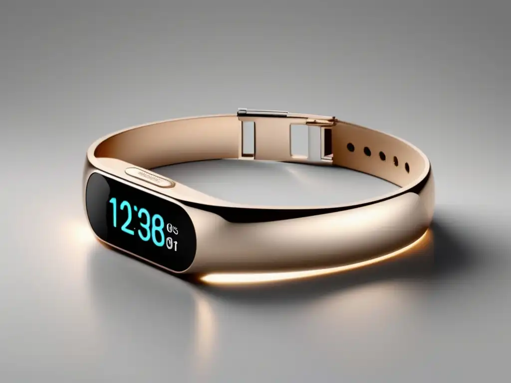 Pulsera inteligente elegante y minimalista Joyería wearable: elegante pulsera smart minimalista con pantalla táctil y métricas de salud