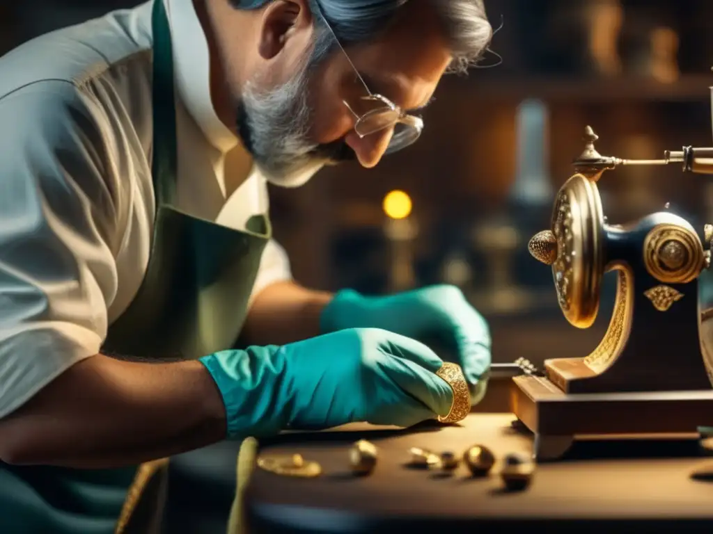 Restauración meticulosa de joyería antigua Técn