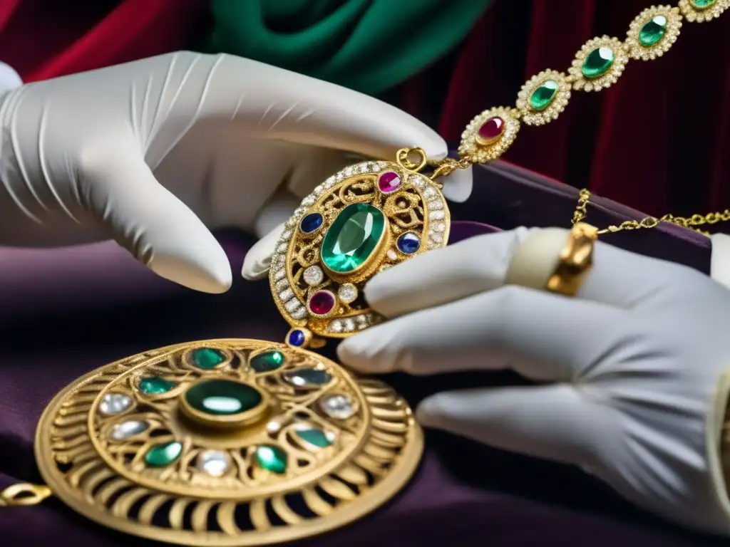Restauración delicada de collar antiguo Restauración de joyas antiguas con detalle y cuidado