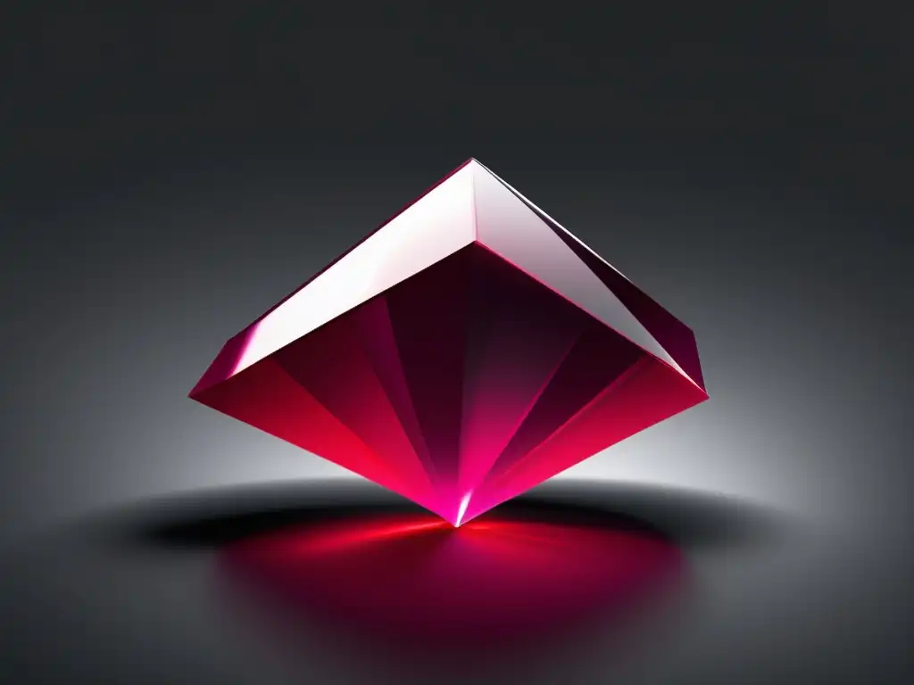 Exquisita belleza del rubí suspendido en el aire Significado cultural de los rubíes: una joya cautivadora en tonos rojos y negro