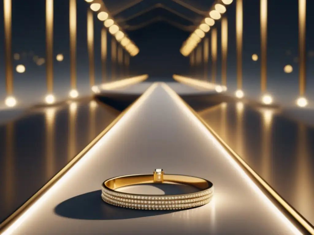 Pasarela moderna con joyería dorada Significado y tendencias del oro en la joyería de pasarela