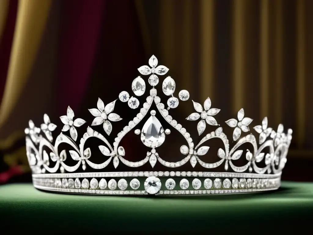 Historia de la joyería a través de los diamantes: Tiara de diamantes usada por la Reina Victoria, elegante y deslumbrante