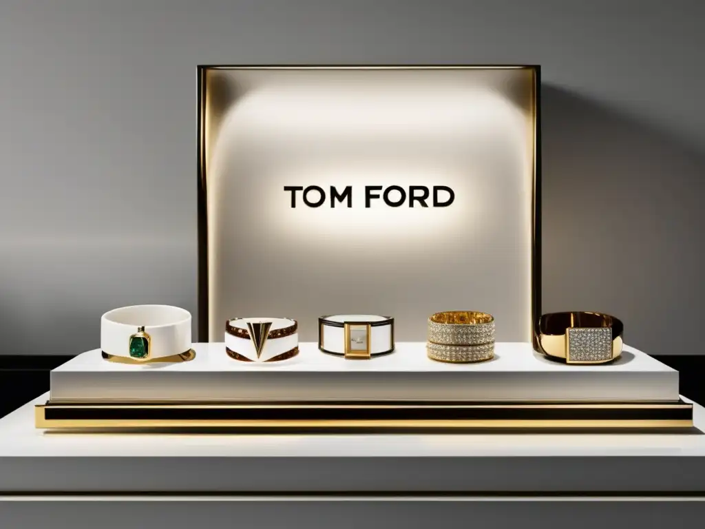 Joyería de lujo de Tom Ford: exhibición minimalista y sostenible - Historia joyería moda lujo