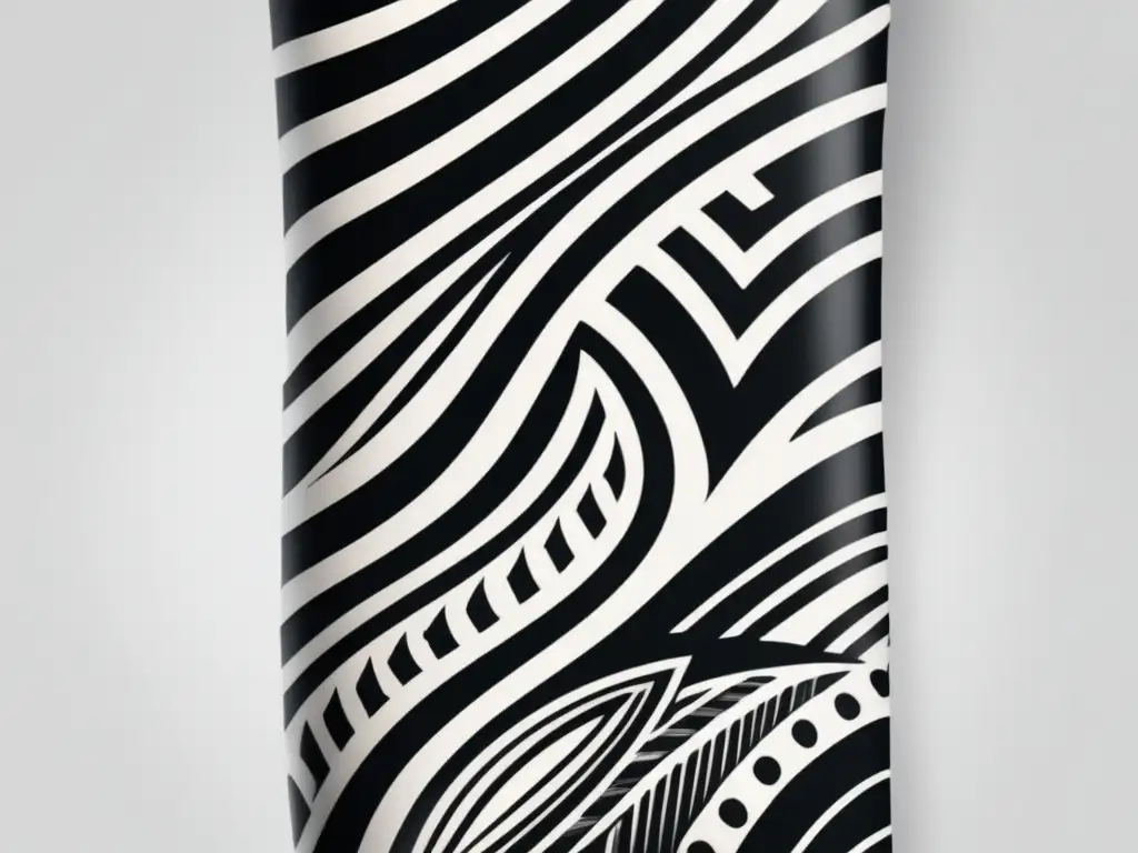 Tatuaje tribal moderno en blanco y negro Historia de los adornos corporales en arte tribal y urbano